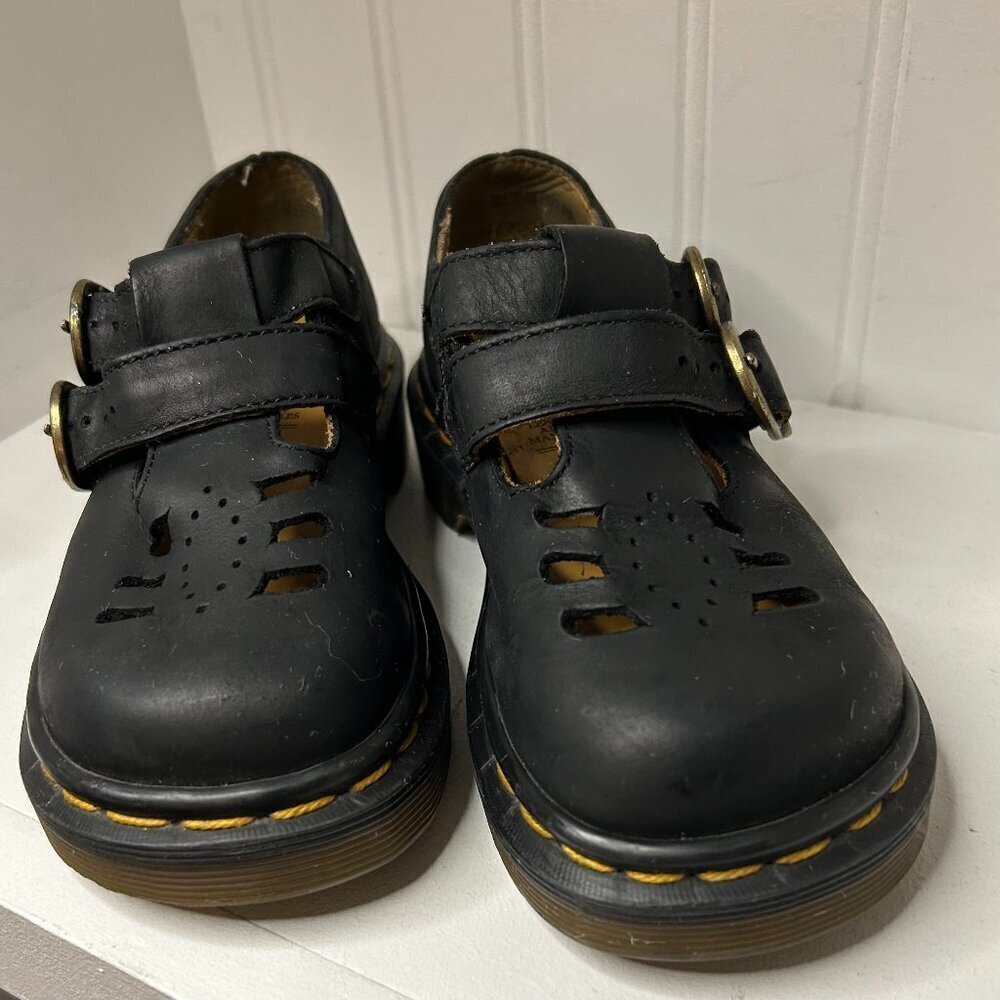 Vintage Dr Doc Martens England Mary Janes Black Shoes US Y2K 90s Girls Size 12
